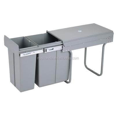 China Sustainable Plastic Trash Bin With Lid Cabinet Bin for sale