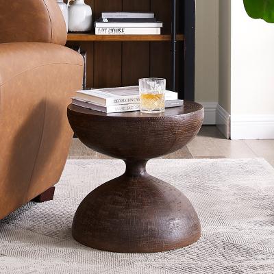 China Contemporary Nordic Modern Luxury Home Furniture Side Table Wooden Antique Style Round Traditional Corner Coffee Tables for sale