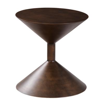 China Modern Minimalist Contemporary Designer Coffee Table Vintage Hourglass Side Table for sale