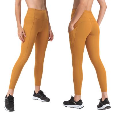 China Breathable Women's High Waist Yoga Pants Belly Control Slim Booty Gaiters Workout Butt Lift Running Tights for sale