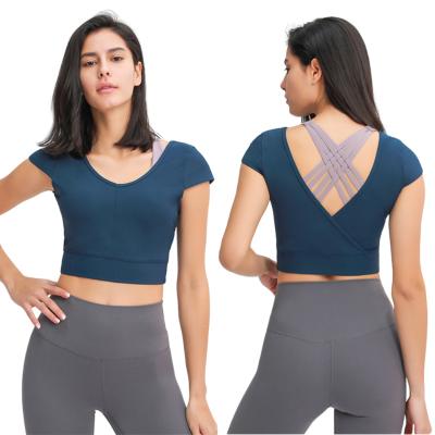 China New Arrival Breathable Runner Back Tank Top High Quality Wholesale Sports Wear For Women Yoga Wear Set for sale