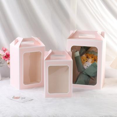 China Recycled Materials Customized Window Paper Boxes With Your Own Logo Wholesale Small Packaging Gift Box for sale