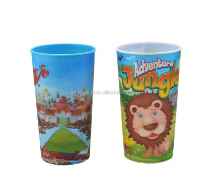 China Wholesale Viable Reusable Plastic Cups Lenticular 3d Mug for sale