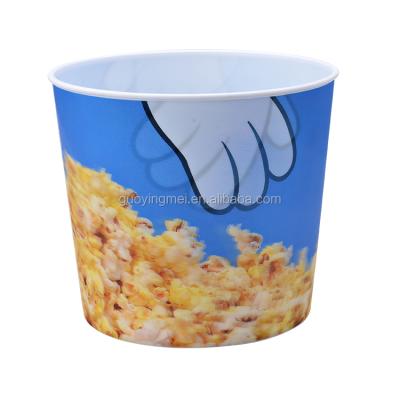 China Sustainable 3D Lenticular Plastic Popcorn Bucket for sale