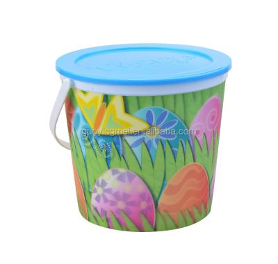 China Promotion 3D Lenticular Plastic Popcorn Bucket for sale