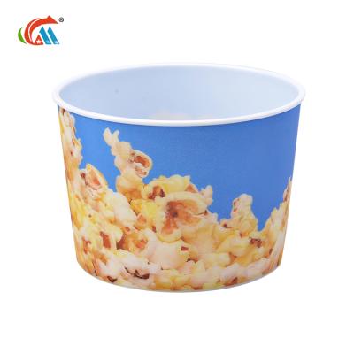 China Custom Logo Food Grade Material 3D Popcorn Bucket Cartoon 3d Lenticular Printing Plastic Bucket for sale