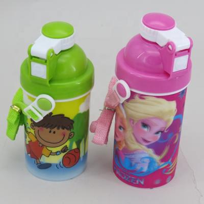 China Sustainable BPA Free Food Safe Plastic Custom Printed Kids 3D Water Bottle for sale