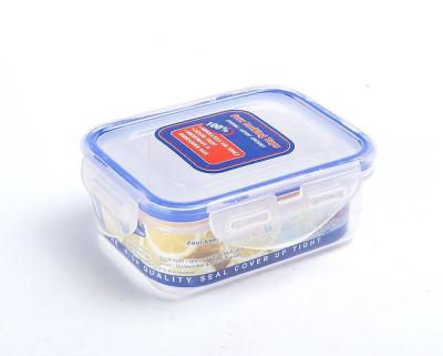 China Microwavable Rectangular Plastic Airtight Food Container With Locking Lids for sale