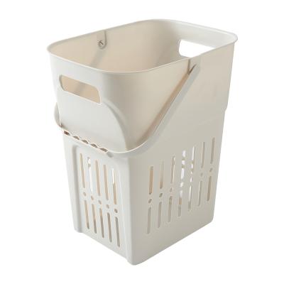 China Handles Wholesale Large Dirty Plastic Clothes PP Laundry Storage Basket for sale