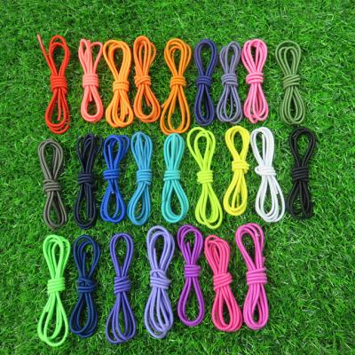 China Custom Multicolor Round Elastic Shoe Laces Laces Fashion Style Shoe Strings for sale