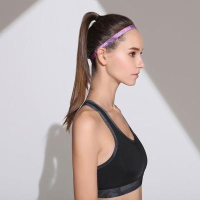 China Customizable Sport Runners Sports Headband No Slip Head Band For Athletes Running Yoga Football for sale