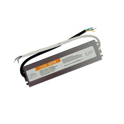 China DC To AC Power Supply DC24v80w 12V24V80W LED Power Supply 12V6.25A Waterproof Change Constant Voltage 12V6.25A Change Controller S-80-12 for sale