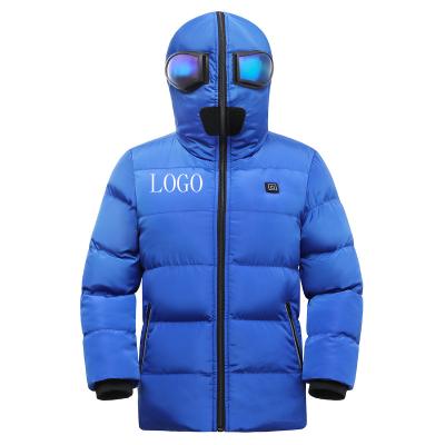 China 2022 Winter Sustainable Cotton Innovative High Quality Logo Keep Warm Childrens Heated 100% Custom Jacket for sale