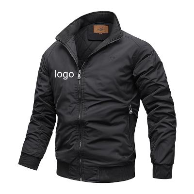 China 2021 Viable Men's Stylish Double Zipper Pocket Jacket Stand Collar In Winter Warm Coat New Design Windbreaker Jacket for sale