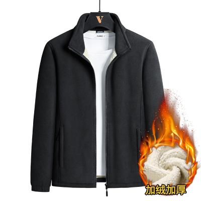 China OEM breathable loose warm sherpa fleece jacket men kurtka fleece winter Chaqueta de primavera EVERLAND outdoor plus size jackets for sale