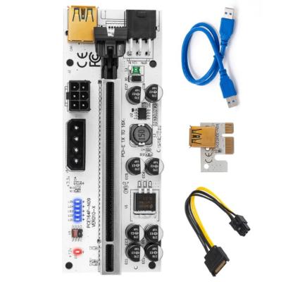 China Newest Electronic Hardware VER010X USB 3.0 PCI-E Riser VER 010 1X 4x 4x 8x 16x Supplement pcie Riser Adapter SA Card SA BELLS 15pin to 6 Pin Power for sale