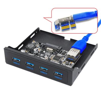 China Electronic Hardware PCI-E to USB 3.0 USB3.0 Adapter Front Panel Bracket PCI Express x1 PCIE USB Expansion Card PC Front Panel USB 3.0 Riser for sale