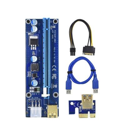 China Golden electronic hardware VER009S 1X 4x 8x 16x pcie supplement riser adapter SATA express card VER009 USB 3.0 PCI-E for sale