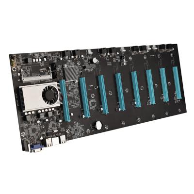 China BTC-S37 Electronic Hardware Motherboard CPU Set 8 Video Card Slot DDR3 Memory Built-in VGA Interface Low Power Consumption for sale