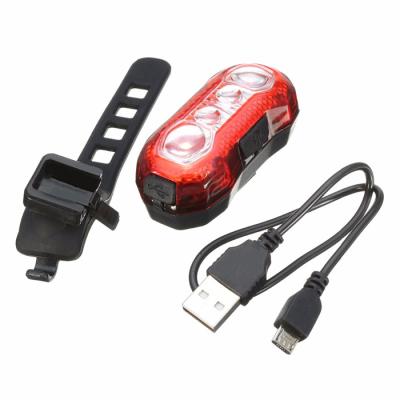 China Steady-Flash-Chase-Flash-Strobe Easy Install USB Red Safety Warning Light Rechargeable Waterproof Bright Bike LED Tail Light Recycling Rear Fits On All Bicycles for sale