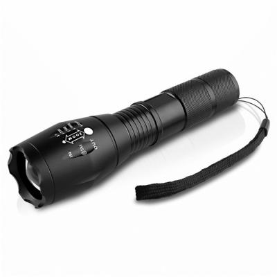 China Bradely High Power XM-L T6 Flashlight Zoomable LED Torch Aluminum Tactical Flashlight Backup for sale