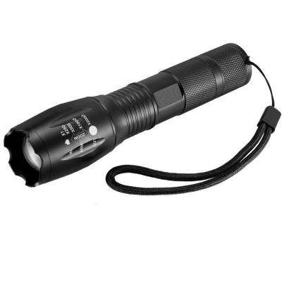 China Zoomable Police LED Flashlight Portable Handheld Adjustable Flashlight Flashlight Waterproof Aluminum Flashlight XML- T6 LED Flashlight for sale