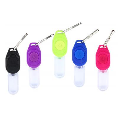 China Promotion Gift Outdoor Night Sports Backpack Led Zipper Pull Mini LED Key Chain Clip Zipper Security Night Flashing Light for sale