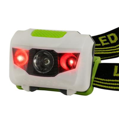 China Fashion Portable Waterproof Mini Headlamp 4 LED Headlamp Super Bright Camping 3 Head Torch Hunting Camping Headlamp By AAA Battery for sale