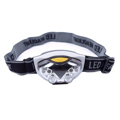 China Portable 6 LED Headlight 3 Modes LED Headlamp AAA Torch Mini LED Rise Headlamp Outdoor Camping Battery for sale