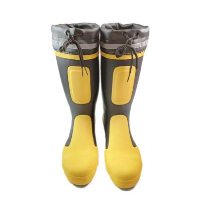 China Good Quality PU Anti-smash Beam Waterproof And Anti-slip Mouth Anti-smash Diverse Rubber Mining Boots for sale