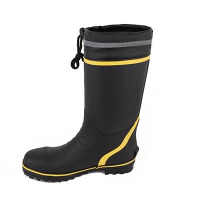 China New type waterproof and non-slip rubber boots PU beam mouth mine attractive price anti-sensational boots for sale