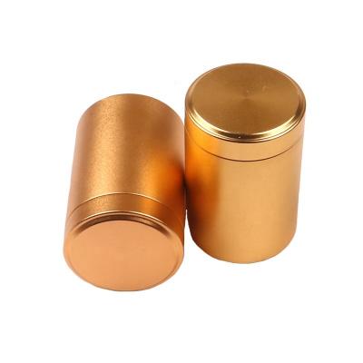 China Wholesale custom logo 100ml metal logo storage airtight moisture-proof jar smoking accessories for sale