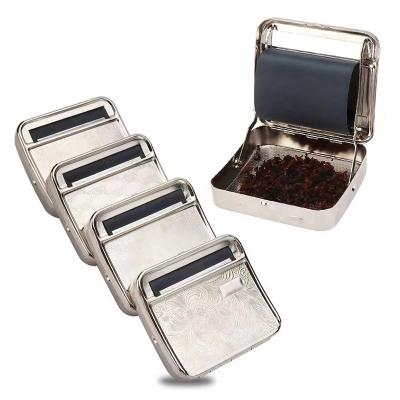 China Casual Magic Rolling Box 78mm Metal Stainless Steel Cigarette Rolling Machine DIY Box Hand Rolled Paper Smoking Accessories for sale