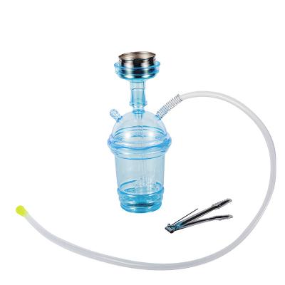 China Portable Acrylic Plastic Hookah Cup Set With LED Light Acrylic Cup Hookah Smoking And Shisha Accessories Plastic Material Wholesale for sale