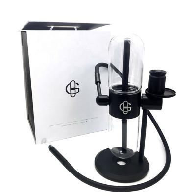 China Glass+aluminum alloy 2022 second generation Gravity Hookah 360 Glass Gravity Shisha Hookah Factory Stock for sale