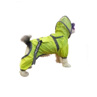 China Custom Wholesale Adjustable Cloth Dog Dog Reflective Dog Sliker Viable Waterproof Raincoat Dog Raincoat for sale