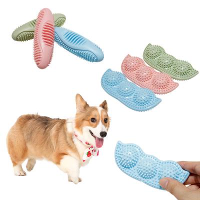 China New Elastic Dog Bite Stick Viable Training Relief Ball Chewing Resistant Tpr Molar Bite Interaction Dog Bite Toy for sale