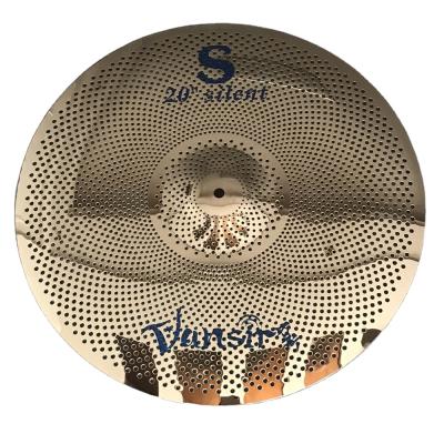 China Beginners Vansir Cymbals Polishing Volume Cymbals 20RIDE Silver Silent Mute Bass Cymbals For Practice DRUMSETS for sale