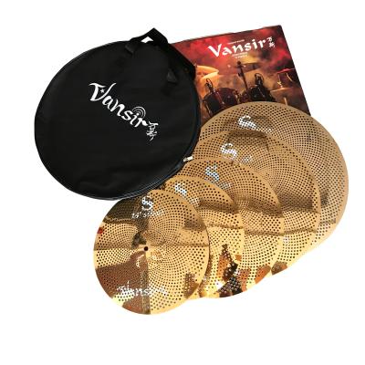 China Polishing Alloy Vansir Gold Color Mute Cymbals Set 14