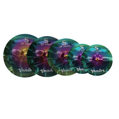 China Vansir Alloy Polishing Colorful Mute Cymbals Set 14