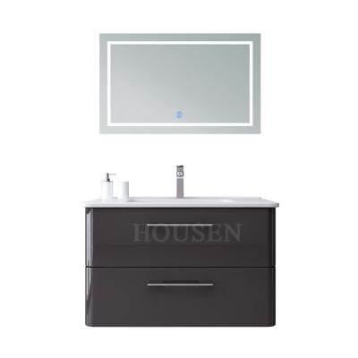 China Modern New Design Bathroom Mirror Cabinet Modern Bathroom Furniture With Wash Basin for sale