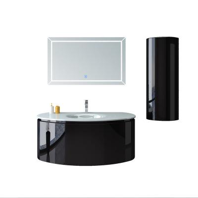 China Bathroom Cabinet Modern Modern Plastic Bathroom Vanity Makeup Vanity Sink Basin Cabinet Set for sale