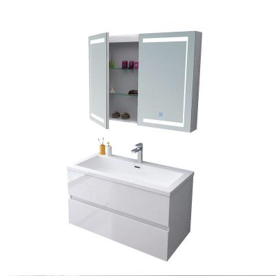 China Modern Gold Canton Bathroom Cabinet Garden Furniture Glass Bathroom Vanity for sale