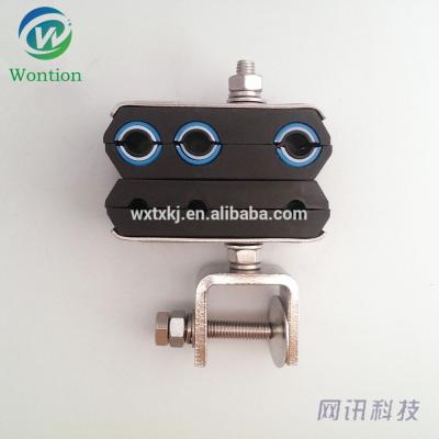 China Cable through special type feeder cable repair clamp / costomized conductor clamp for sale