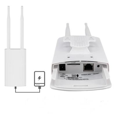 China Adjustable CPE Wifi Router Factory OEM 300mbps Wifi 20 Kilometers Outdoor Antenna 2.4Ghz CPE Bridge Network CPE for sale