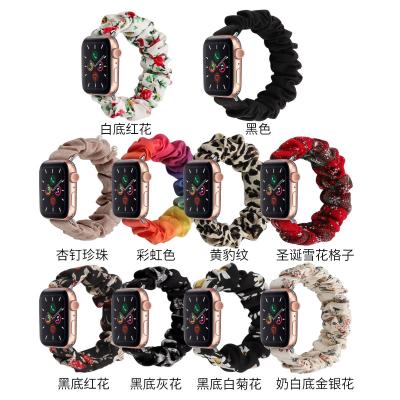 China Fanshion Scrunchy Elastic Band for Apple Watch Wrist Replacement Strap Scrunchie Watch Band for iWatch 44mm 38mm for sale