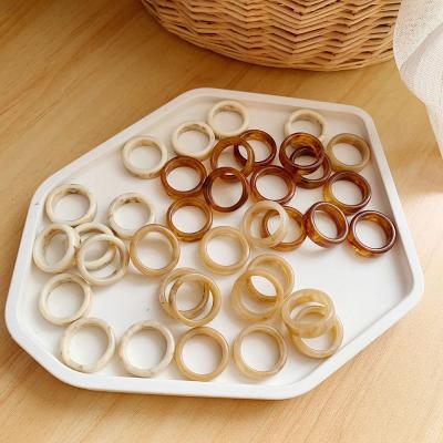 China Acrylic Rings KL5020 Eco-Friendly Retro Korean Minimalist Acetic Acid Fashion for sale