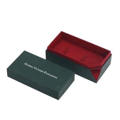 China Luxury Leather Paper Watch Organizer and Necklace Box Bracelet Watch Box Case for sale