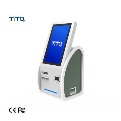 Cina Hospital Queue Management Kiosk Counter Top Terminal Desktop Receipt Printer Machine in vendita