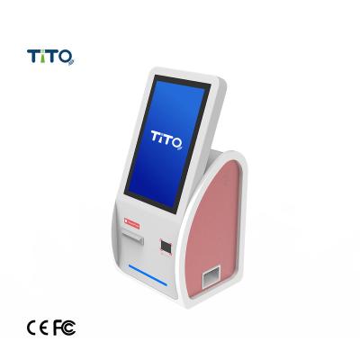 Cina Restaurant Ticket Dispensing Payment Machine Queue Management System Kiosk With Touch Screen in vendita